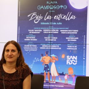 La playa será protagonista este sábado con la actividad “Camposoto bajo las Estrellas”